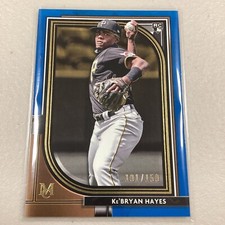 2021 Topps Museum KEBRYAN HAYES Blue RC #d /150 Pirates