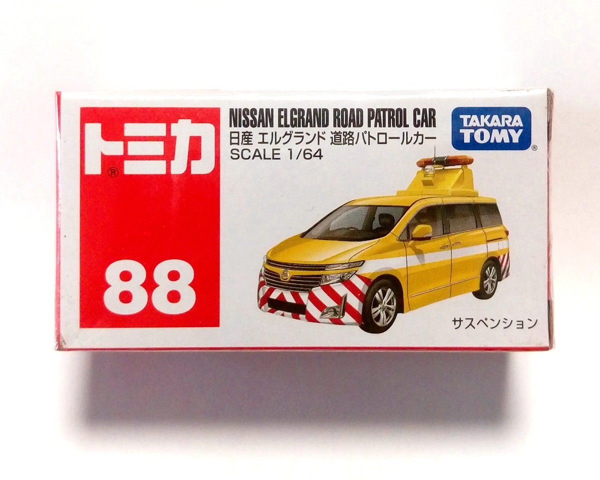 TOMICA 88 NISSAN ELGRAND ROAD PATROL CAR 1/64 TOMY DIECAST CAR