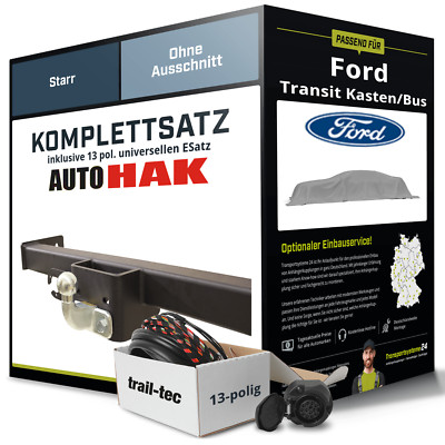 Für FORD Transit V363, FAD, FBD Anhängerkupplung starr +eSatz 13pol uni 24- NEU
