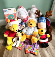 HUGE LOT SET Disney World Store Plush Winnie the Pooh Vintage Holiday Christmas