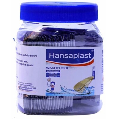 Hansaplast Washproof Medicated water resistant antiseptic Dressing 100 strips