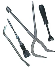 4 Piece Brake Tools - Spoon - Hone - Pliers - Spring Compressor -Cal Hawk CZBT4P