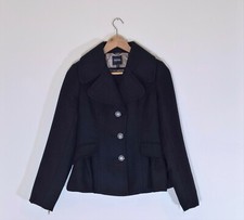 Xoxo Juniors' Single-breasted Pleated Coat, Black (small)