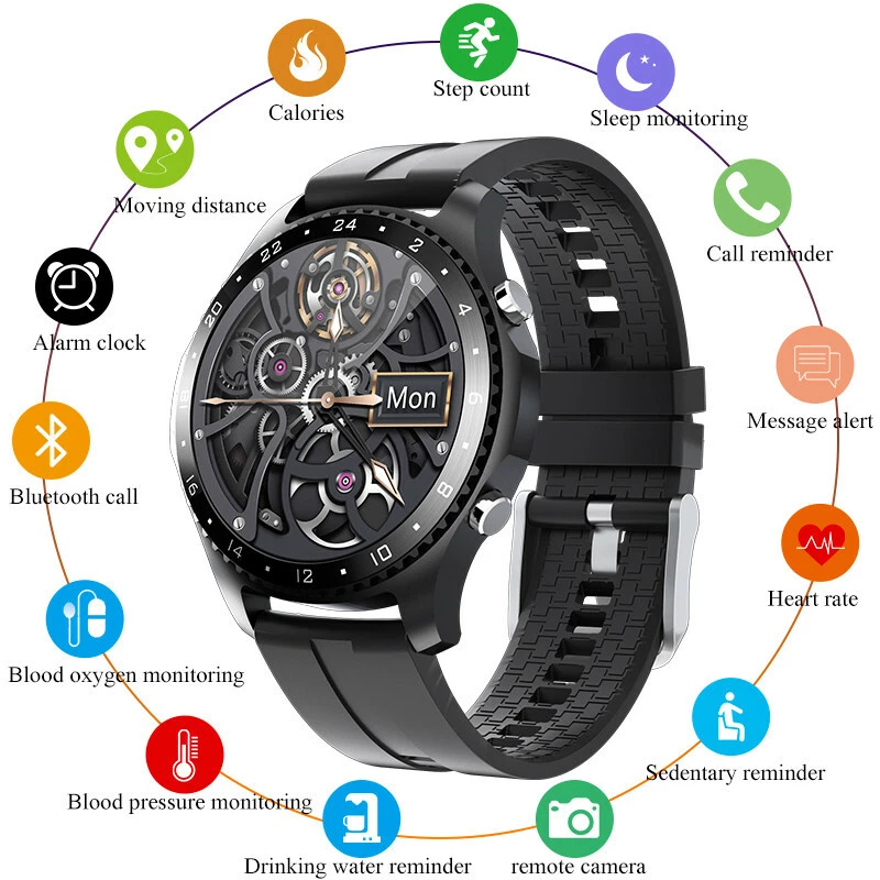 CK30 Smart Watch Body Temperature Bluetooth Call Heart Rate IP67 Waterproof