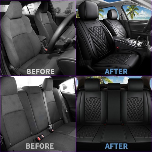 Full Set For Chevrolet Equinox 2011-2024 Car 5 Seat Cover Pad Microfiber Leather - Picture 4 of 7