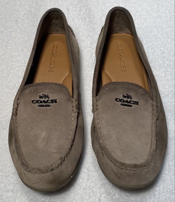 coach suede moccasins