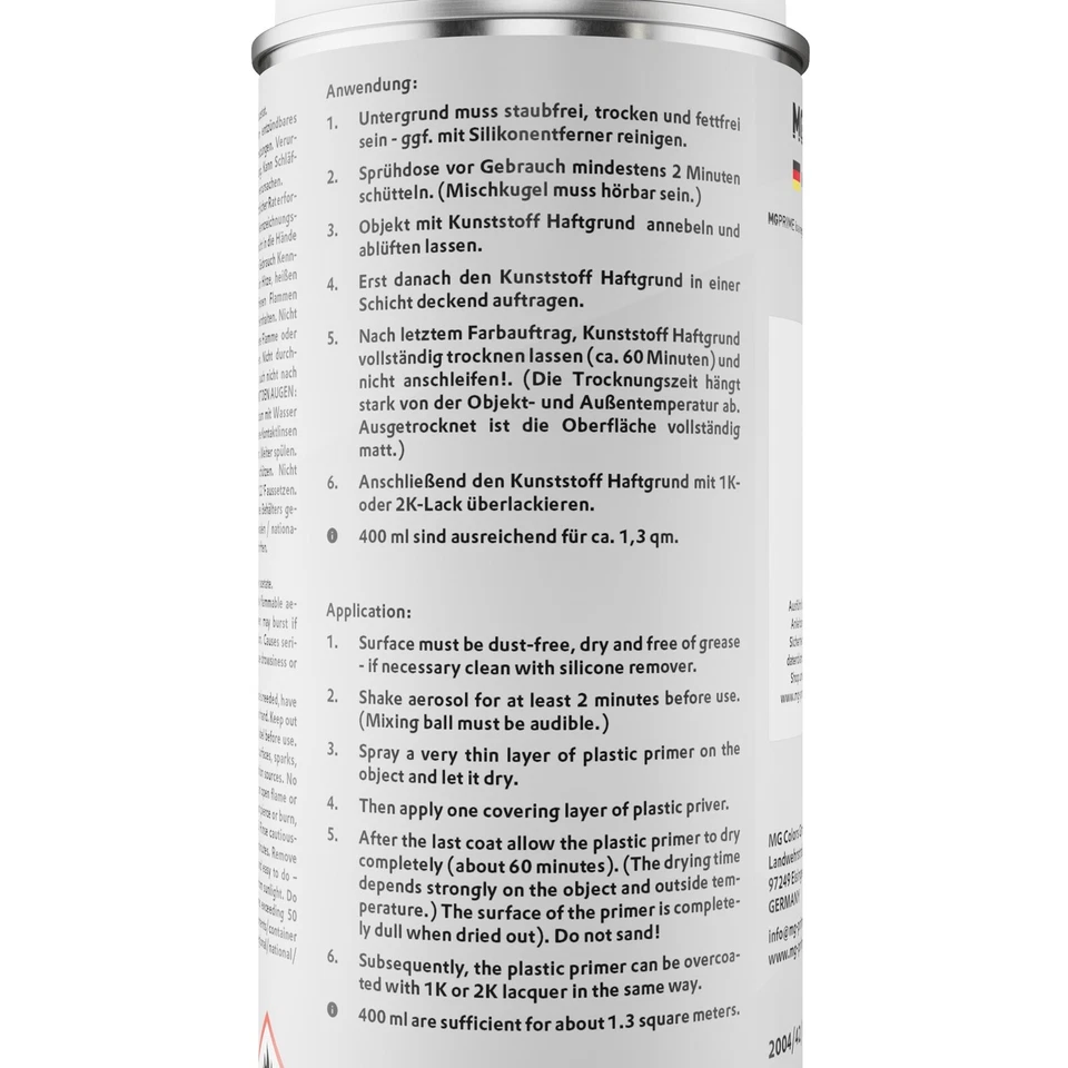 Haftgrund Primer Haftvermittler für Kunststoffteile Spraydose 400 ml - Bild 3 von 4