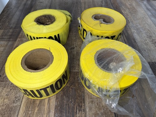 Empire Caution Tape Lot 4 Rolls 3” Wide Fire Line Do Not Cross Yellow