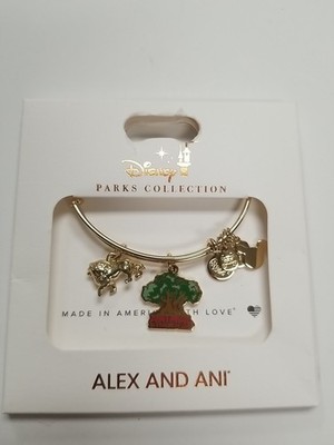 Disney Parks Alex and Ani Animal Kingdom Lion Charm Bangle Bracelet new