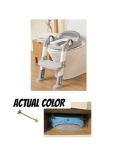 Potty Training Toilet Seat w/Step Stool Ladder for Toddlers/Kids Blue  Grey NEW