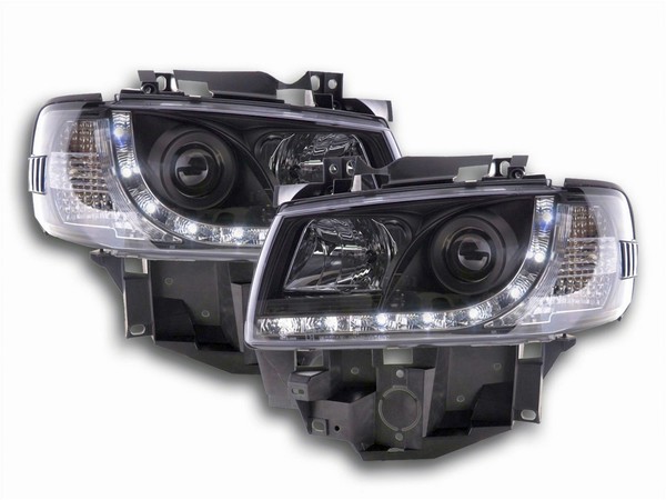 Led Scheinwerfer Set In Schwarz FüR VW T4 08.1996-03.2003 Mutlivan Langer Vorder-image