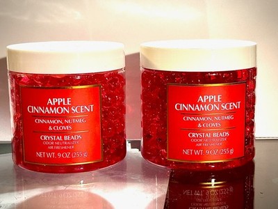 Apple Cinnamon Scented Gel Air Freshener 2pc Set Home Fragrance Scent