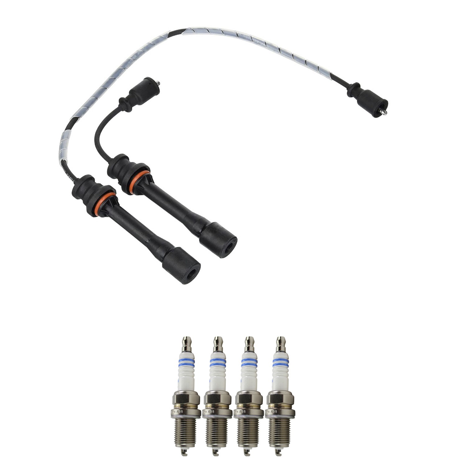 Denso Ignition Wire and Spark Plug Kit for Mazda Miata 01-05 1.8L 4Cyl
