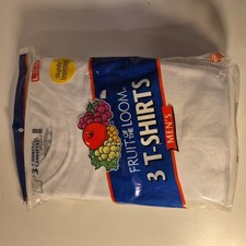 Vintage 2006 Fruit Of The Loom Mens Large Tshirts 3 PACK USA NOS