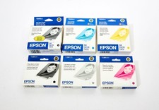Genuine Epson Ink For Stylus Photo 2200 - Lot of 6 - Factory Sealed