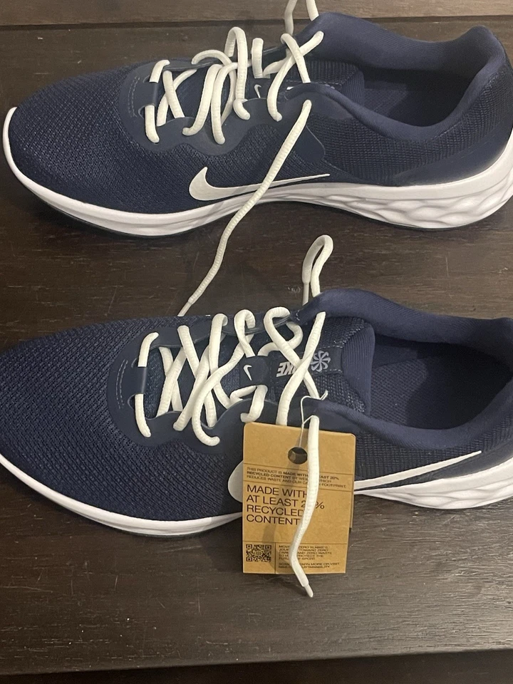 Nike Revolution 6 NN Midnight Navy White Sneakers DC3728-401 Mens Size 12 - Image 2 of 4