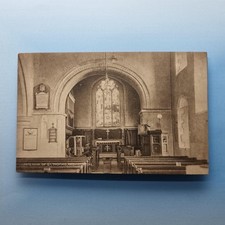 Bedhampton Postkarte um 1920 Hampshire St Thomas Pfarrkirche Innenraum
