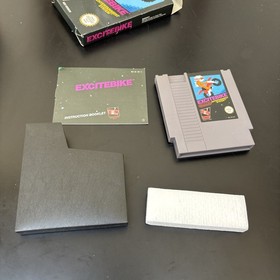 NES Excitebike-CIB-with Box Protector PAL A-Great Condition Nintendo