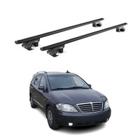 DachträGer GrundtäGer FüR Ssangyong Rodius 2004-2013 5 TüR 90Kg Alu Schwarz ABE