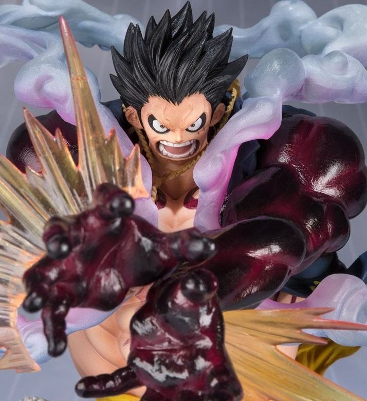 Figurine Monkey D Luffy Gear 4 Leo Bazooka aux finitions premium