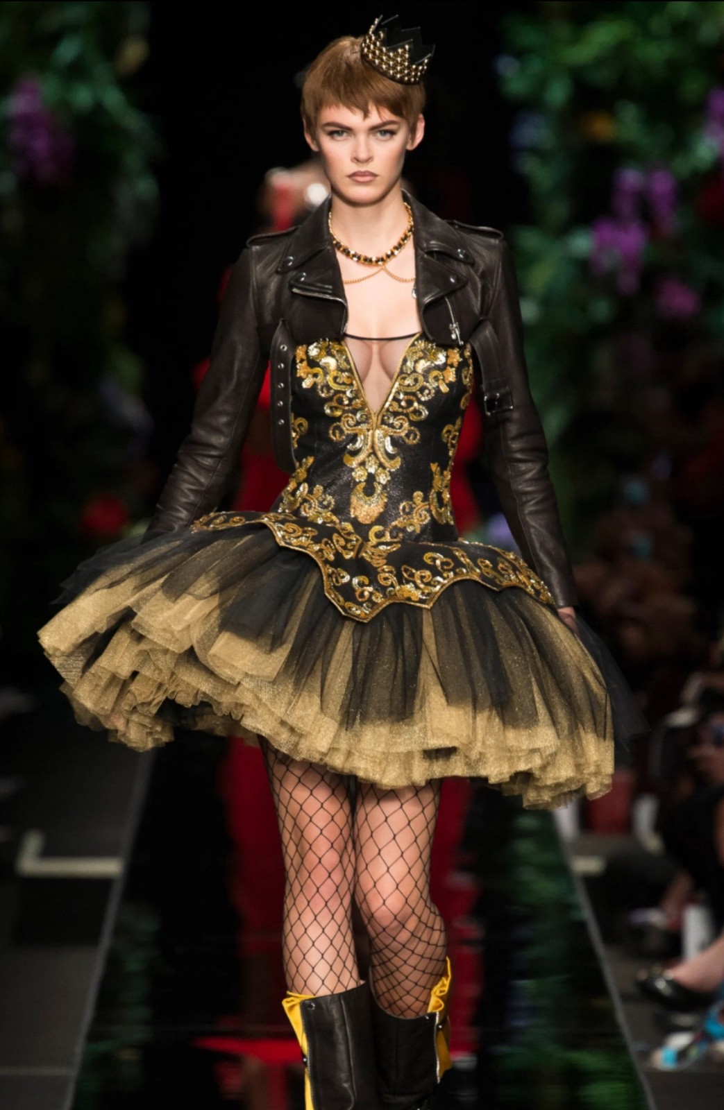 Moschino Couture by Jeremy Scott "Biker Ballerina" Tutu Dress from Spring 2018 image 2