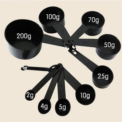 5/10 STCK. Küche Messbecher & Löffel Set Backen Kochen Werkzeug PP UK
