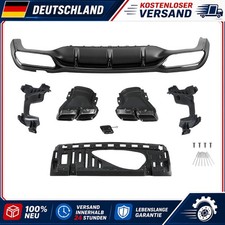 Rear Diffuser Blende Endrohr f&uuml;r Mercedes S213 E43 E63 2020-2023 Montage
