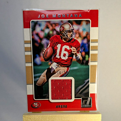 JERSEY # MATCH 16/25 RARE Panini 2017 Donruss Threads Joe Montana #40 49ers