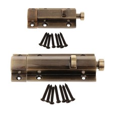 Zinc Alloy Door Slide Bolt Hasp Lock Latchbolt Home Safety Guard