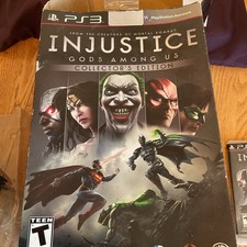 Injustice Gods Among Us Collectors Edition PS3 Figurine Comic and Game set