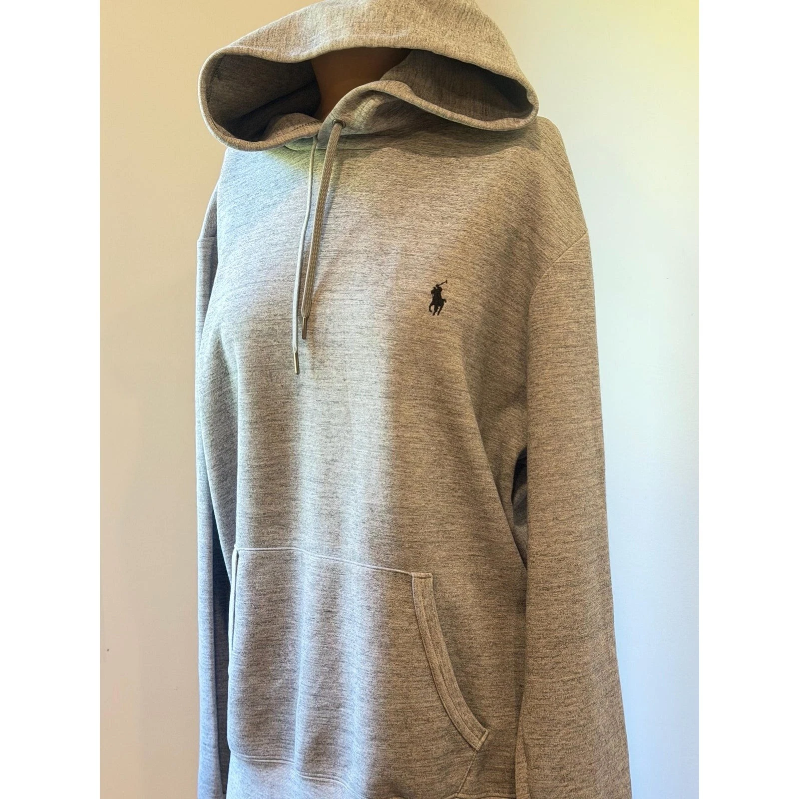 Polo Ralph Lauren Gray| Heather Hoodie | Vintage Style Pullover Sweatshirt| Men image 10