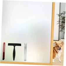 Frosted Glass Window Privacy Film with Installation 17.5 x 78.7 Inch Pure