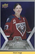 2024-25 Upper Deck PWHL Showcase Purple /250 Erin Ambrose #9 READ 18p0