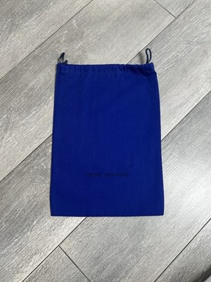Stuart Weitzman Staubbeutel mit Kordelzug Stoff blau 26 cm x 37 cm