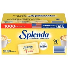 Splenda Zero Calorie Sweetener Packets, 1,000 ct. 1kg , Halal and Parve