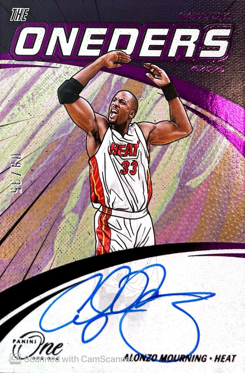 その他 Alonzo Mourning Auto psa9 panini Panini Alonzo Mourning Basketball Autographed Sports Trading Cards