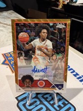 2023 Topps Chrome Mcdonalds Aden Holloway Gold Wave Refractor Auto /50 Alabama