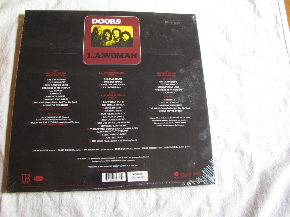 Sealed Mint The Doors - L.A. Woman: 50th Anniversary Deluxe Edition - LP + 3CD - Image 4 of 4