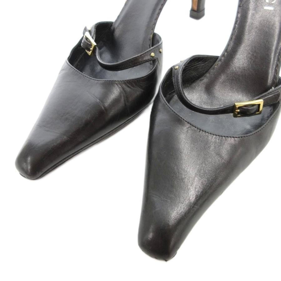 GUCCI Mules Sandals Frat Leather Black EU36.5/US6.5 116141c thumbnail 6