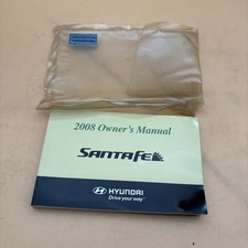 2008 Hyundai Santafe Santa Fe Owners Manual WiTh Cover Included