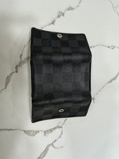 Louis Vuitton Black Leather Key Holder Authentic, good used condition
