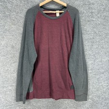 DKNY Jeans Sweater Pullover Men XL Gray Knit Cotton Long Sleeve Round Neck