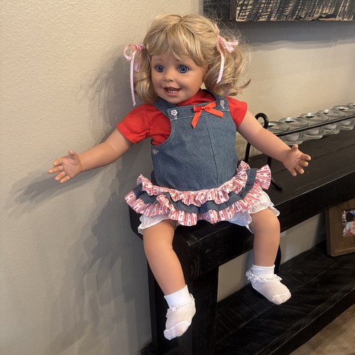 Ashton Drake Monika Gerdes "Lea And The Summer" Lifelike 24” Child Doll - Picture 2 of 11