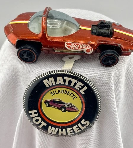 Hot Wheels Redline Car 1969 Silhouette Metallic Copper W/button #28 Estate Lot