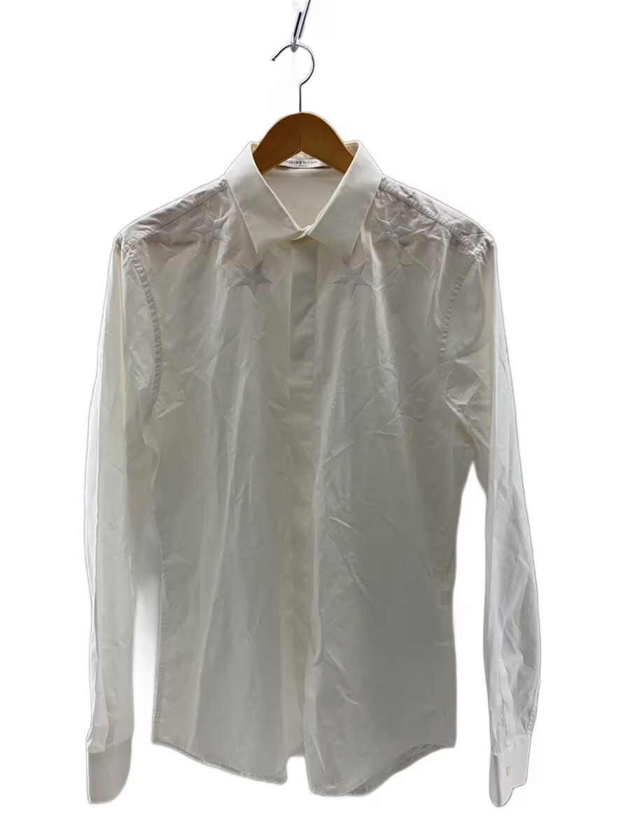 GIVENCHY Long Sleeve Shirt, Size 42, Cotton, White, 16F, 6047 300