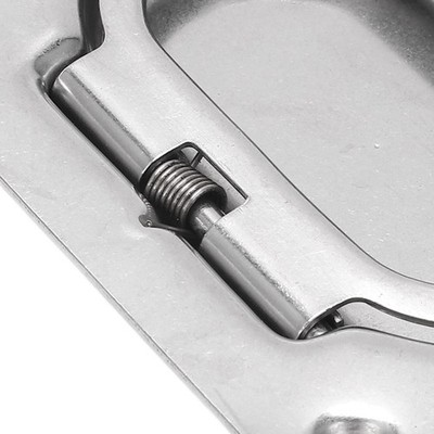 4x Flush Ring Pull Deck Lift Cover Handle 316 Stainless Steel Square For Boa HOT