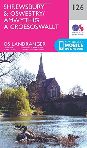 Landranger (126) Shrewsbury & Oswestry (OS Landranger Map) - Image 6