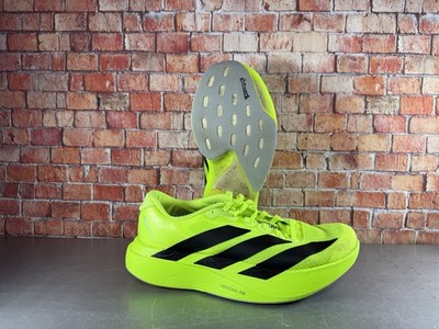 Adidas Adizero Evo SL Mens Running Lemon Black Lightweight JR3416 Size 7  