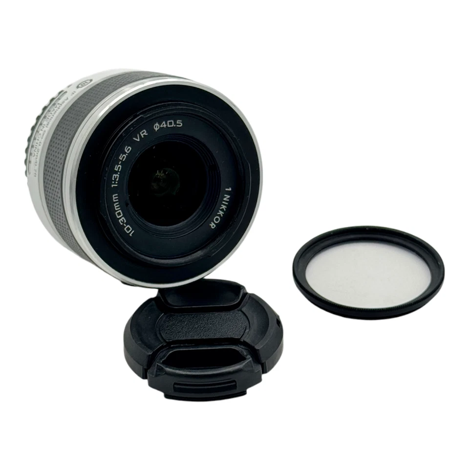 Nikon 1 VR 10-30mm 3.5-5.6 Objektiv 1-Mount Weiss Sehr gut Zoomobjektiv - Bild 1 von 4