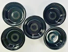 Fiestaware Black Soup Cereal Bowls Fiesta Homer Laughlin 7” Set of 5